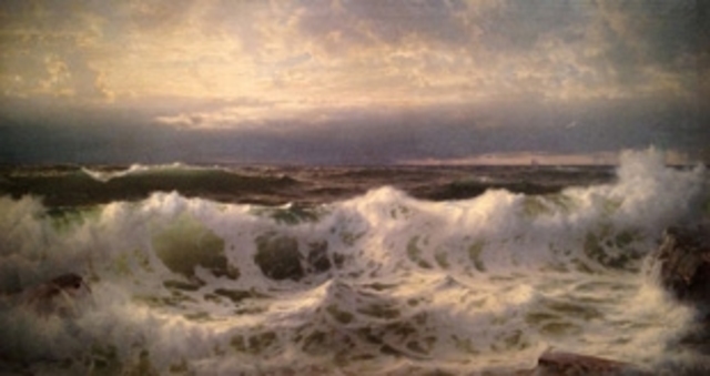 William Trost Richards paints "Along the Shore"
