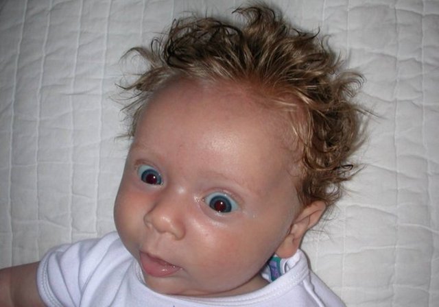 Crazy baby hair