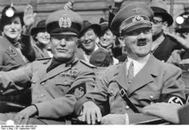 Mussolini Joins Hitler