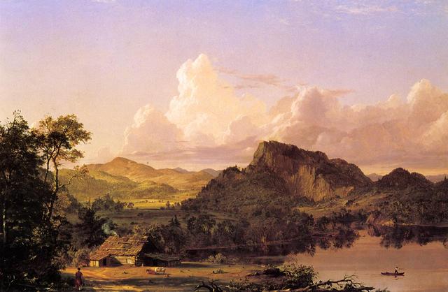 Home by the Lake by Frederic Edwin Church is painted