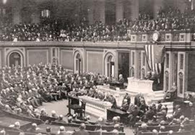 U.S. Congress ratified War Resolution