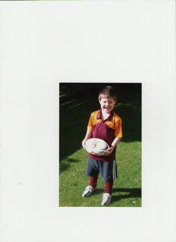 First year of rugby.
