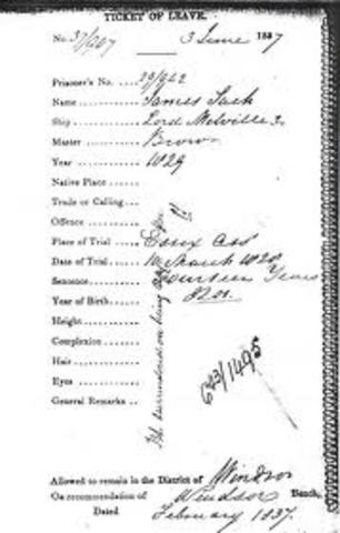 Ticket of Leave Granted