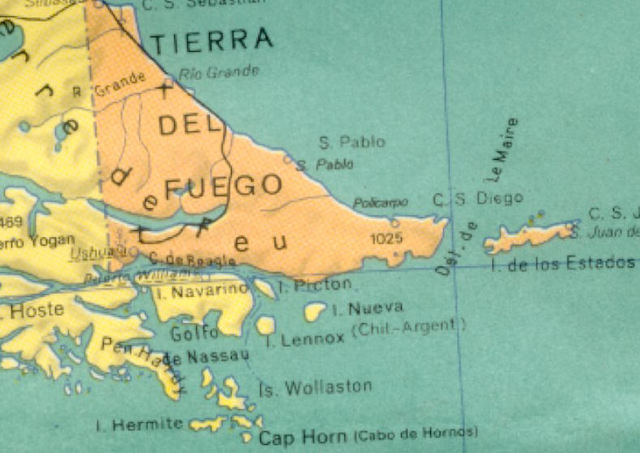 James Cook's first voyage to Cape Horn