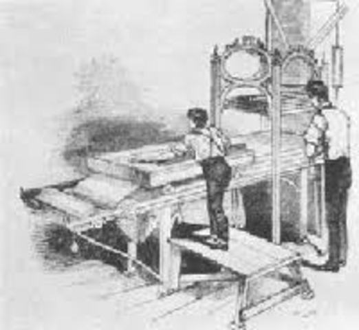 Earl Stanhope- cast-iron printing press