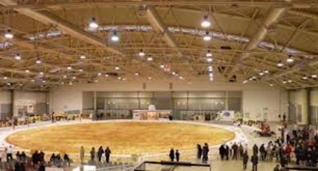 Ate the largest pancake in the world