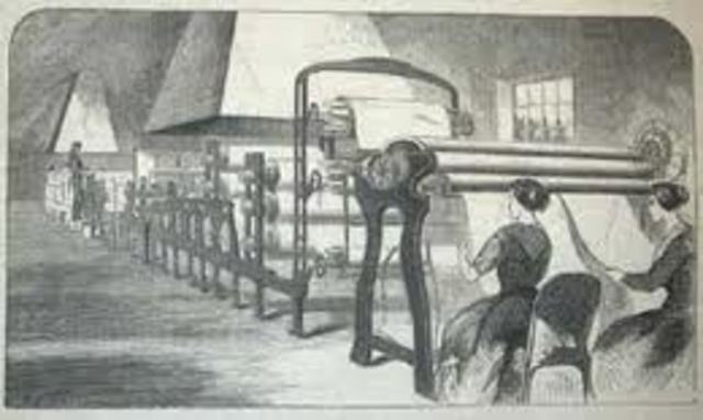 Louis Robert invents the Fourdrinier Machine
