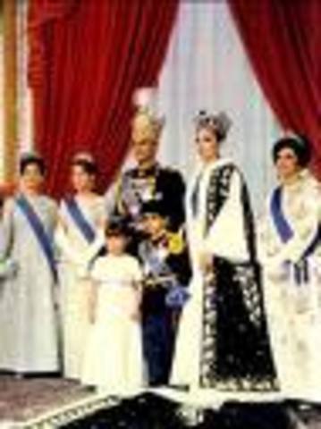 Reza Shah crowned himself.