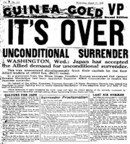 World War II ends