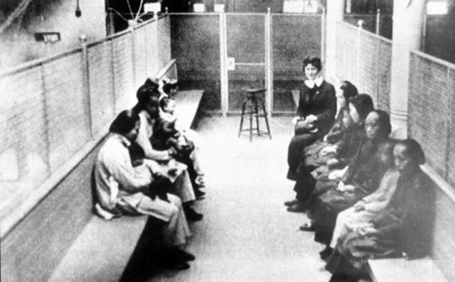 Japanese Americans voluntarily register for evacuation