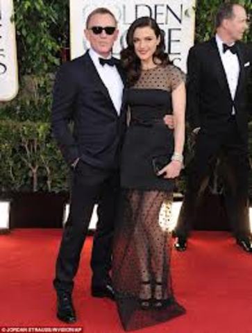 British actor best known as British secret agent "James Bond" Daniel Craig  weds film and theatre actress Rachel Weisz
