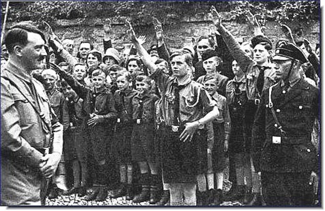 The Hitler youth, a paramilitary Nazi group, expanded to 5 million members. The group makes it mandatory for boys between the age of 10 - 18 to join.