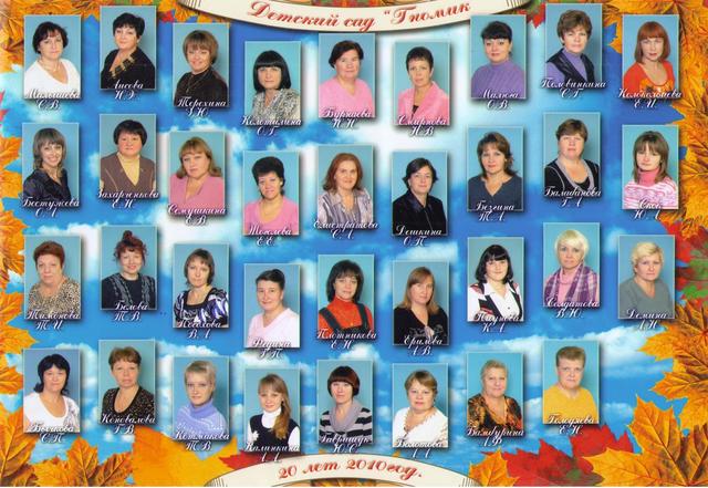 20 лет - Коллектив МДО №  49 "Гномик"