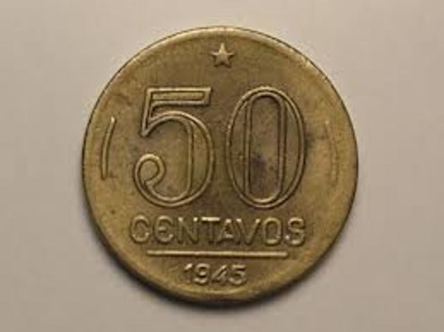 em 1945 ainda era usada a moeda cruzeiro
