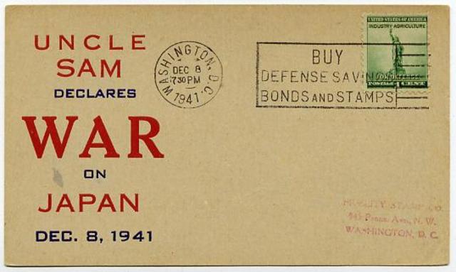 U.S. Declares War on Japan