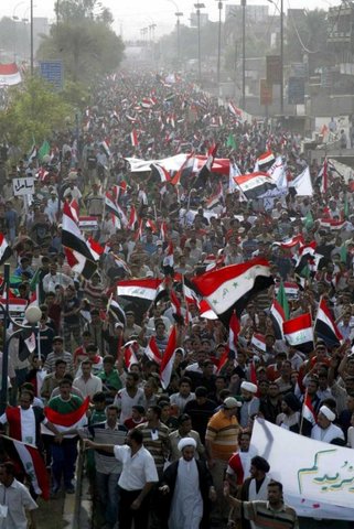1978 Increasing large public demonstrations against the Shah signify opposition of urban guerrilla movements and the clerics.