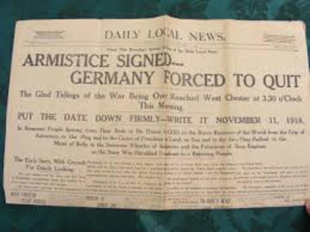 Armistice is Signed