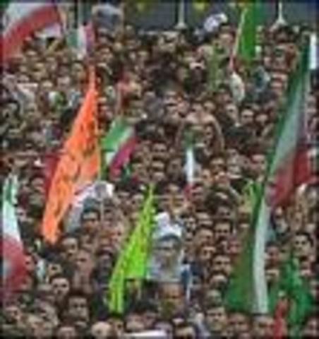 iranians celebrate in Tehran