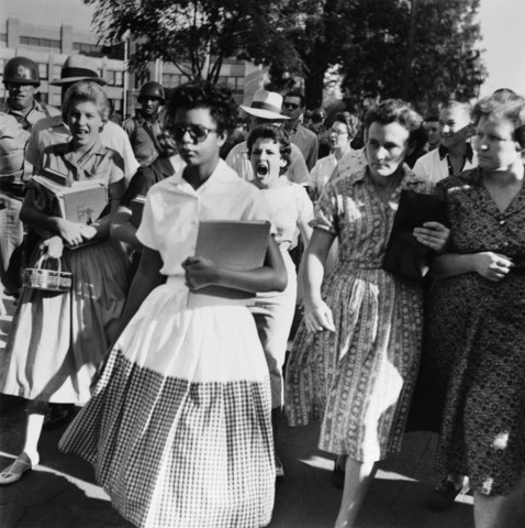 Little Rock Nine able to enter Central High School