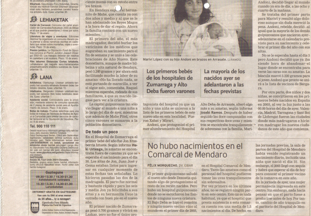 Egunkarian atera nintzen