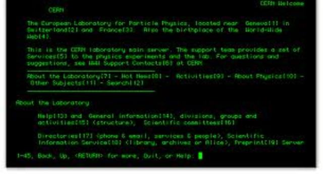 Primer navegador de texto