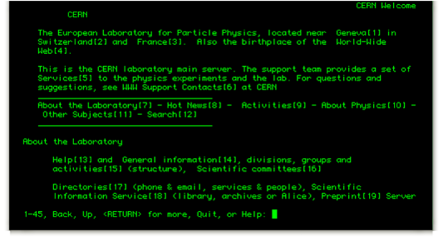 Primer Navegador de texto