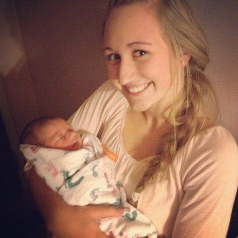 Beautiful Audrey Bella was born!