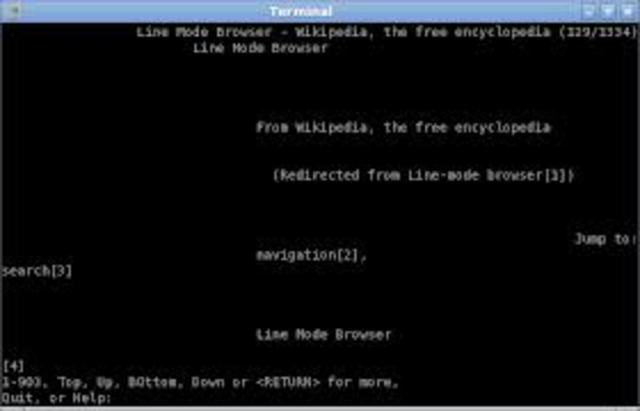 Primer Navegador de texto