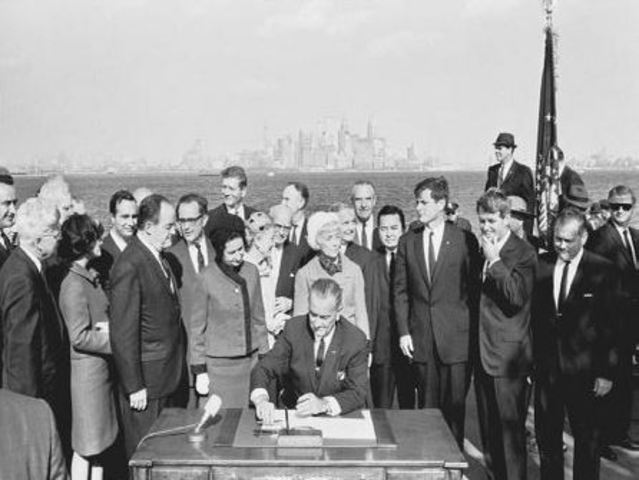 President Signs 1965 Immigration and Nationality Act