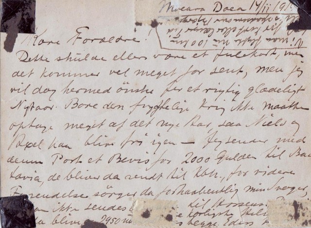 Brev fra Niels Christians bror