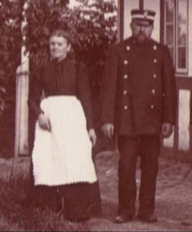 Caroline Jacobsen og Rasmus Jacobsen - morfars farmor og farfar