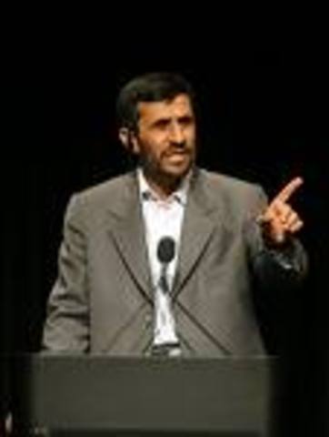Mahmoud Ahmadinejad becomes president of Iran
