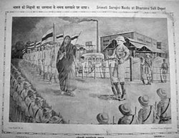 Protest at Salt Works