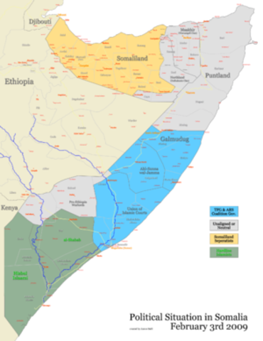 US backed Somalia attacks Soviet supported Ethiopia which gives rise to the Ogaden War.