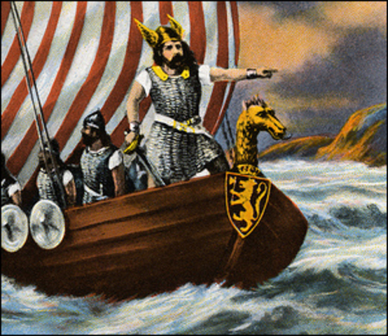 Leif Ericsson lands in Newfoundland