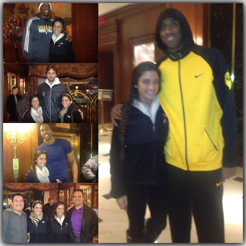 Meeting the Los Angeles Lakers