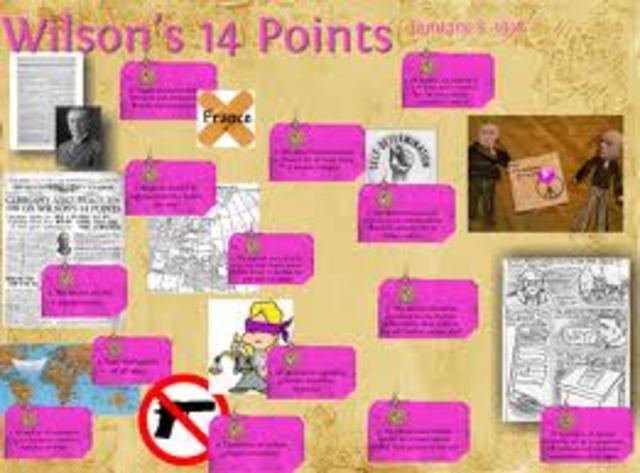 President Wilson issues Fourteen points