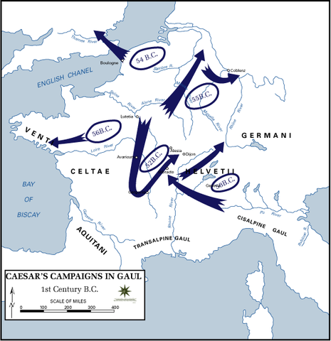 Caesar Extends his Campaign in Gaul and Germany