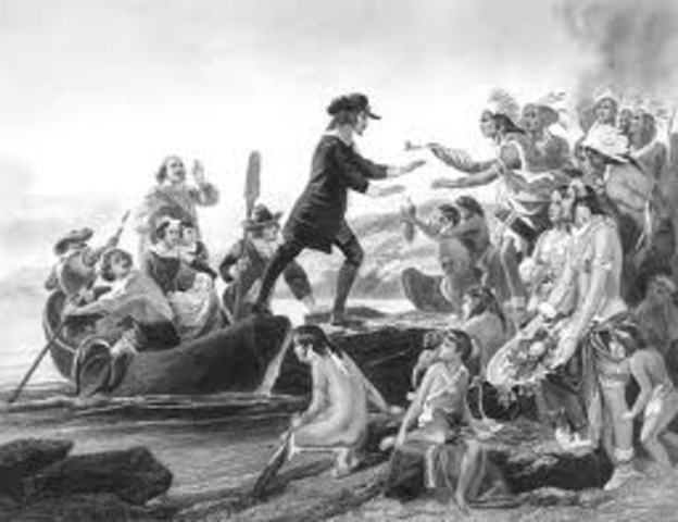 The founding of Rhode island