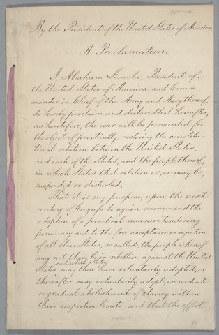 emancipation proclomation