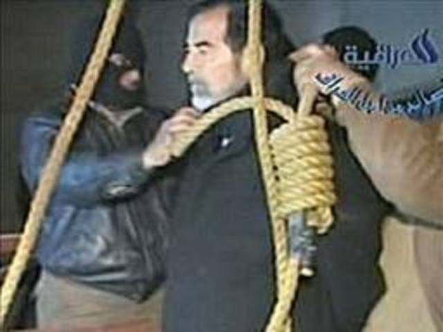 Saddam Hussein is convicted