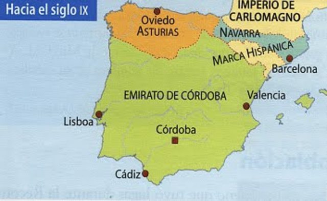 El avance  de los reinos cristianos