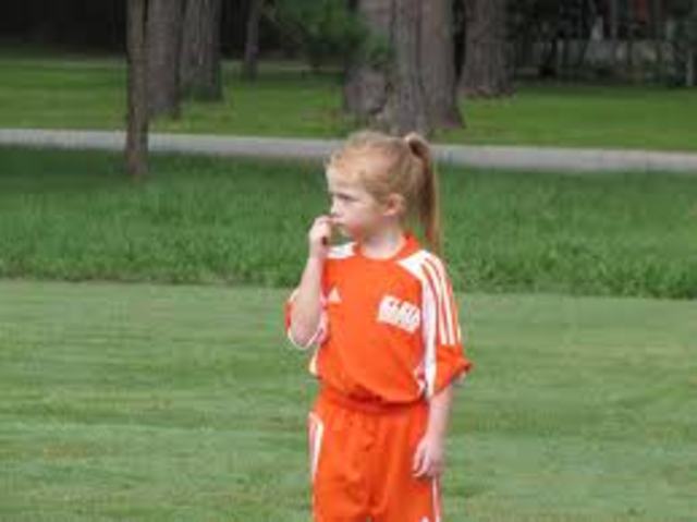 she starts playing soccer in leaques