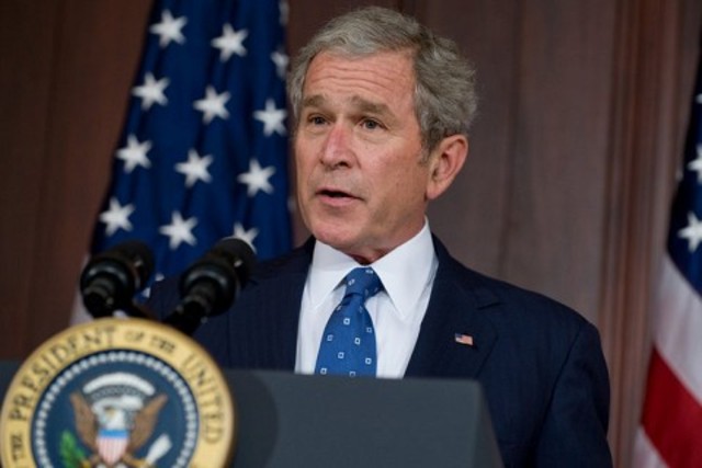 President Bush designates Iran, along with Syria and North Korea, as the Axis of Evil.