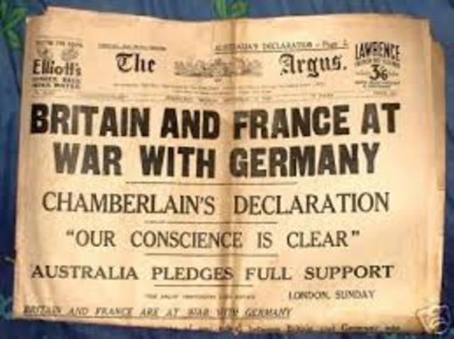 War Declared On Germany