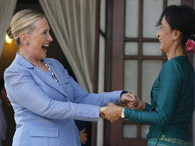 Hillary Clinton vist Myanmar
