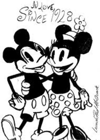 Mickey and Minnie Mouse