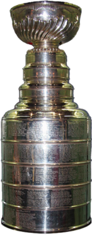 Lord Stanley presents silver challenge cup.