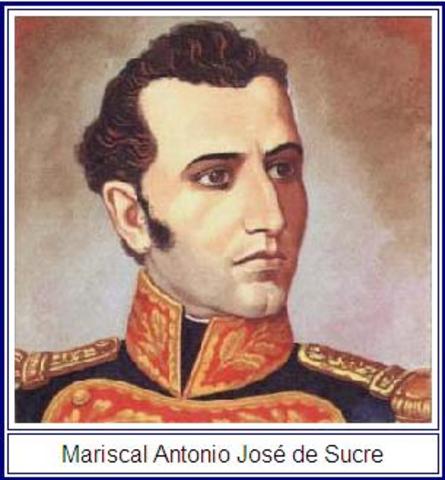 Antonio Jose de Sucre fue elegido presidente de Bolivia,