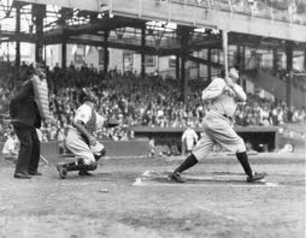 Babe Ruth Makes Home-Run Record